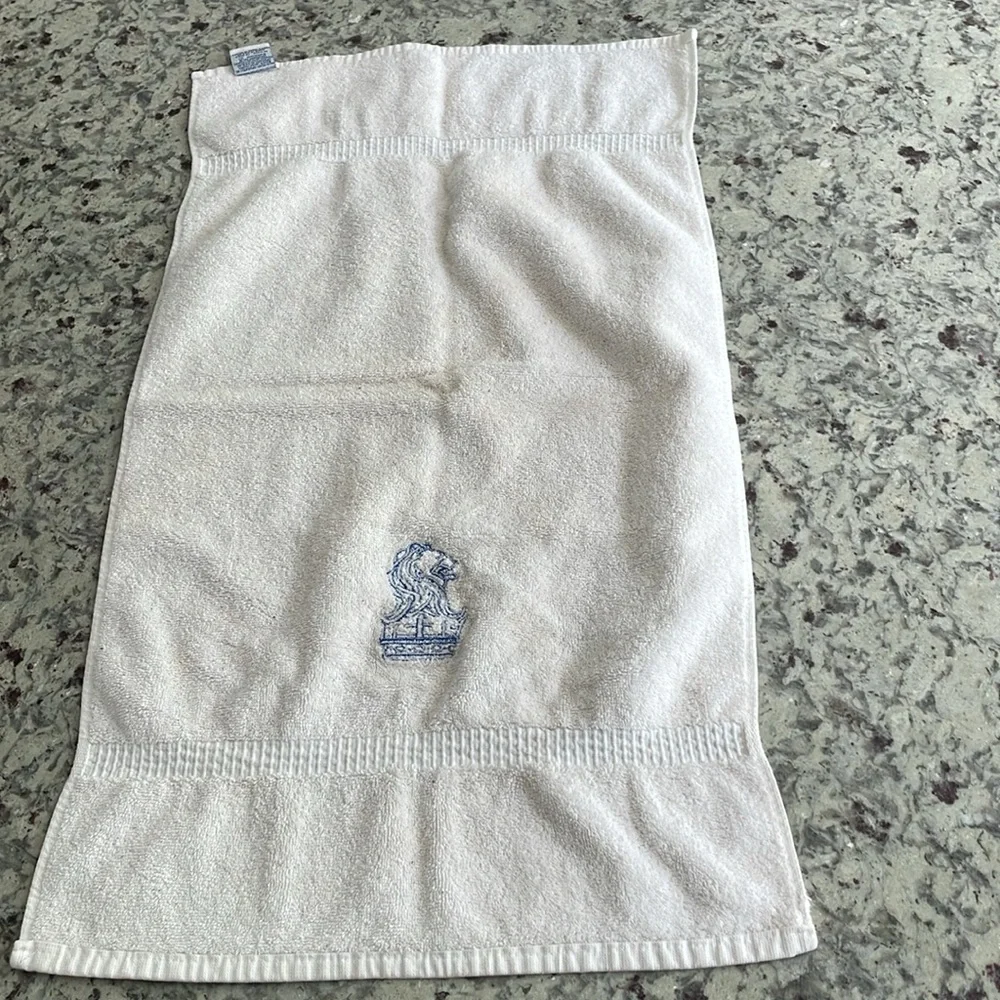 Ritz Carleton white hand towel.